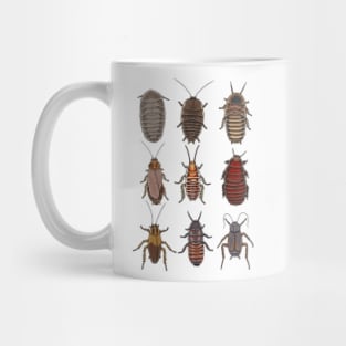 8bit pixel cockroach pattern Mug